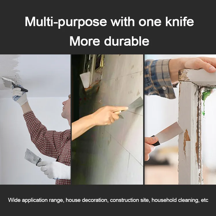 4 Pack Plâtre Pelle Mastic Couteau Set Outils de construction Remplissage  Spatule Peinture Outil Gratteur