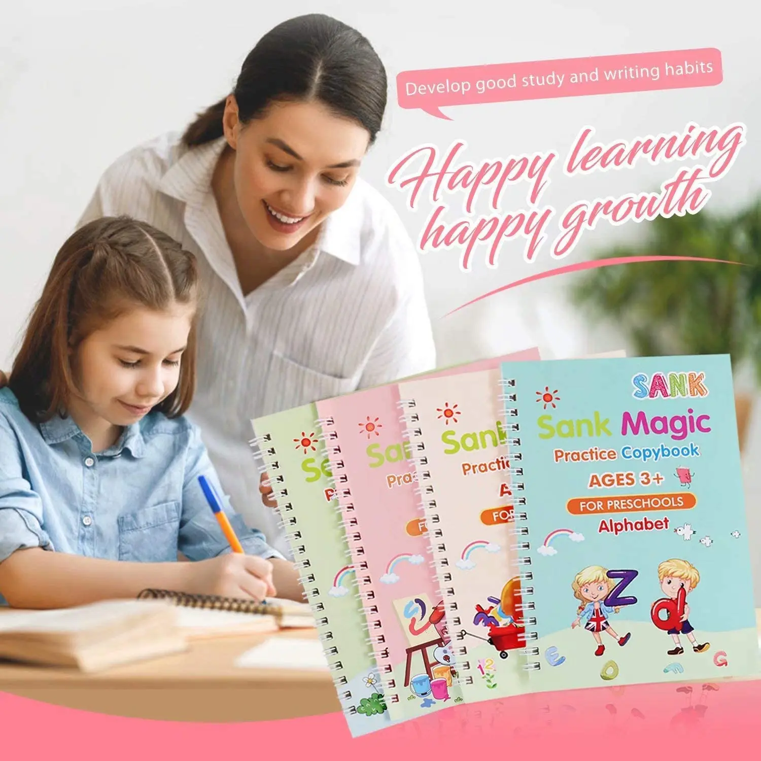 Customize Kids Need Writing Practice Magical Copybook English Arabic