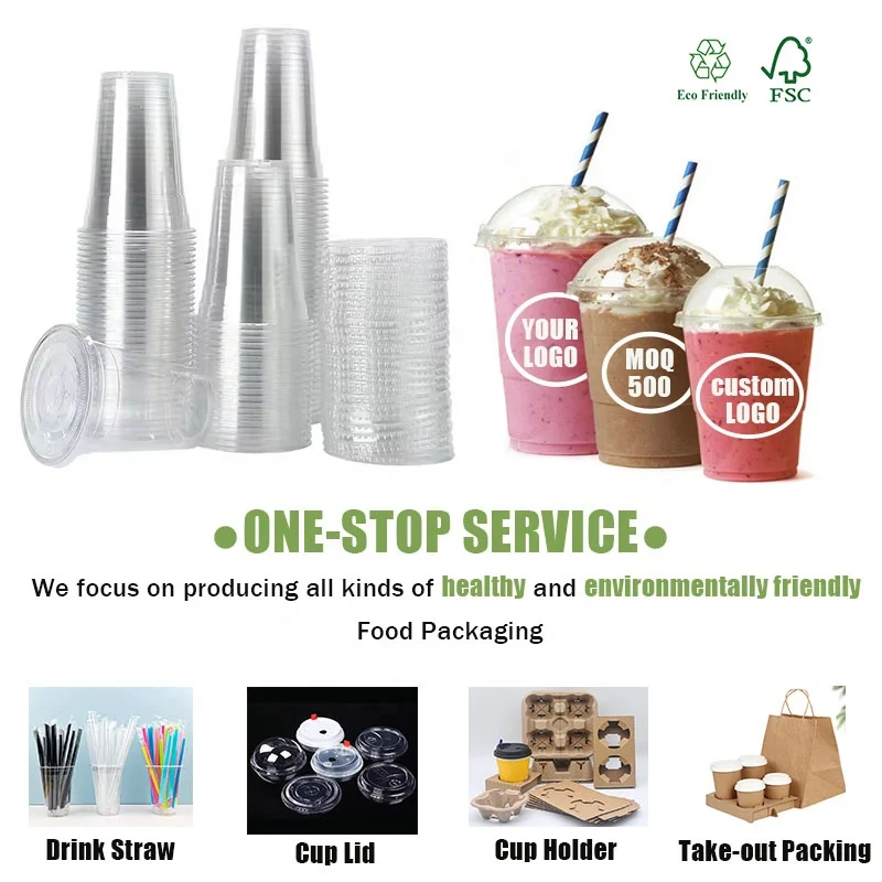New Function 2 in 1 PP Snack and Drink Cup Disposable Plastic Cup with  Snack Bowl on Top for Hot Pot Milk Tea Ice Snacks