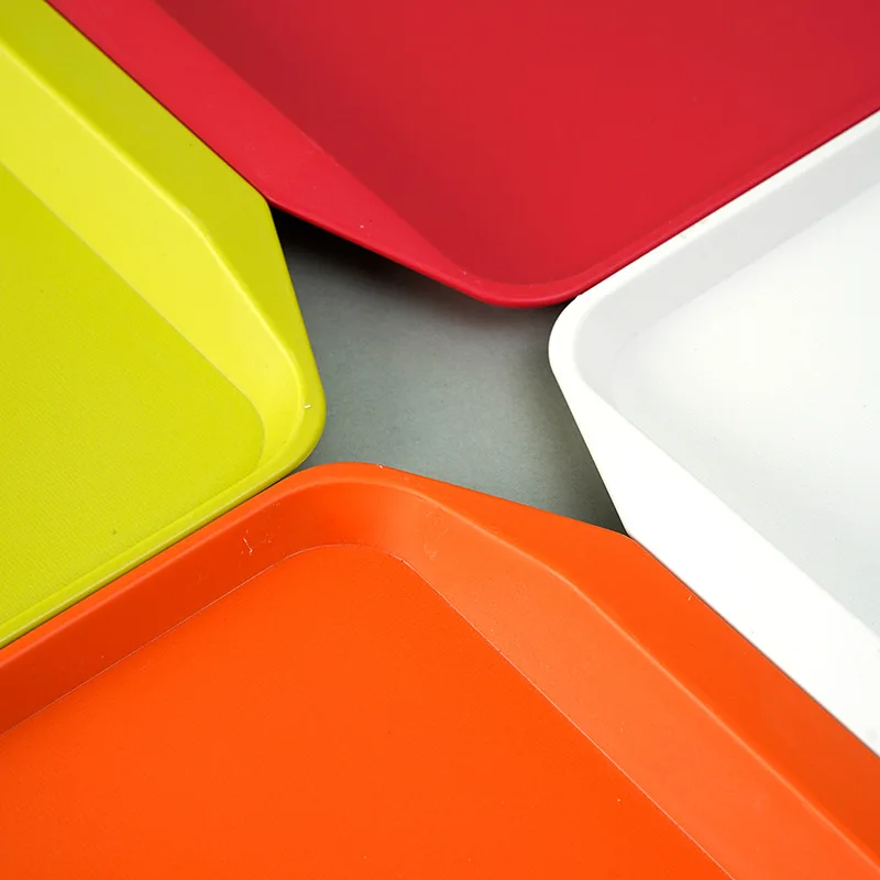 Multifunctional Plastic Dinner Plate Fast Food Tray Chain Catering