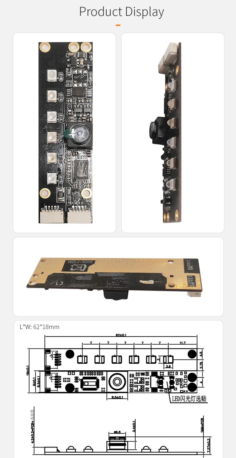 DGZX 8MP AF/FF 4K CMOS USB2.0 Camera Module插图1