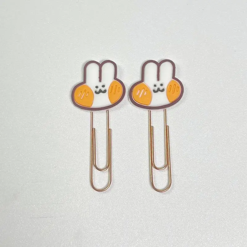 Cute Resin Paper Clips and Memo Photo Clip Metal Bookmarks with Page Holder