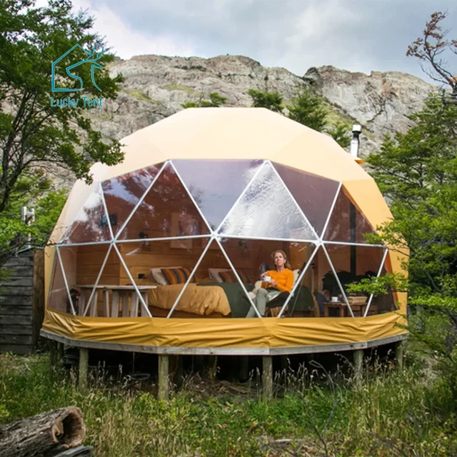 Family Bubble House Tent Dome Event Tent Glamping With Kitchen Modular For Luxury Resort