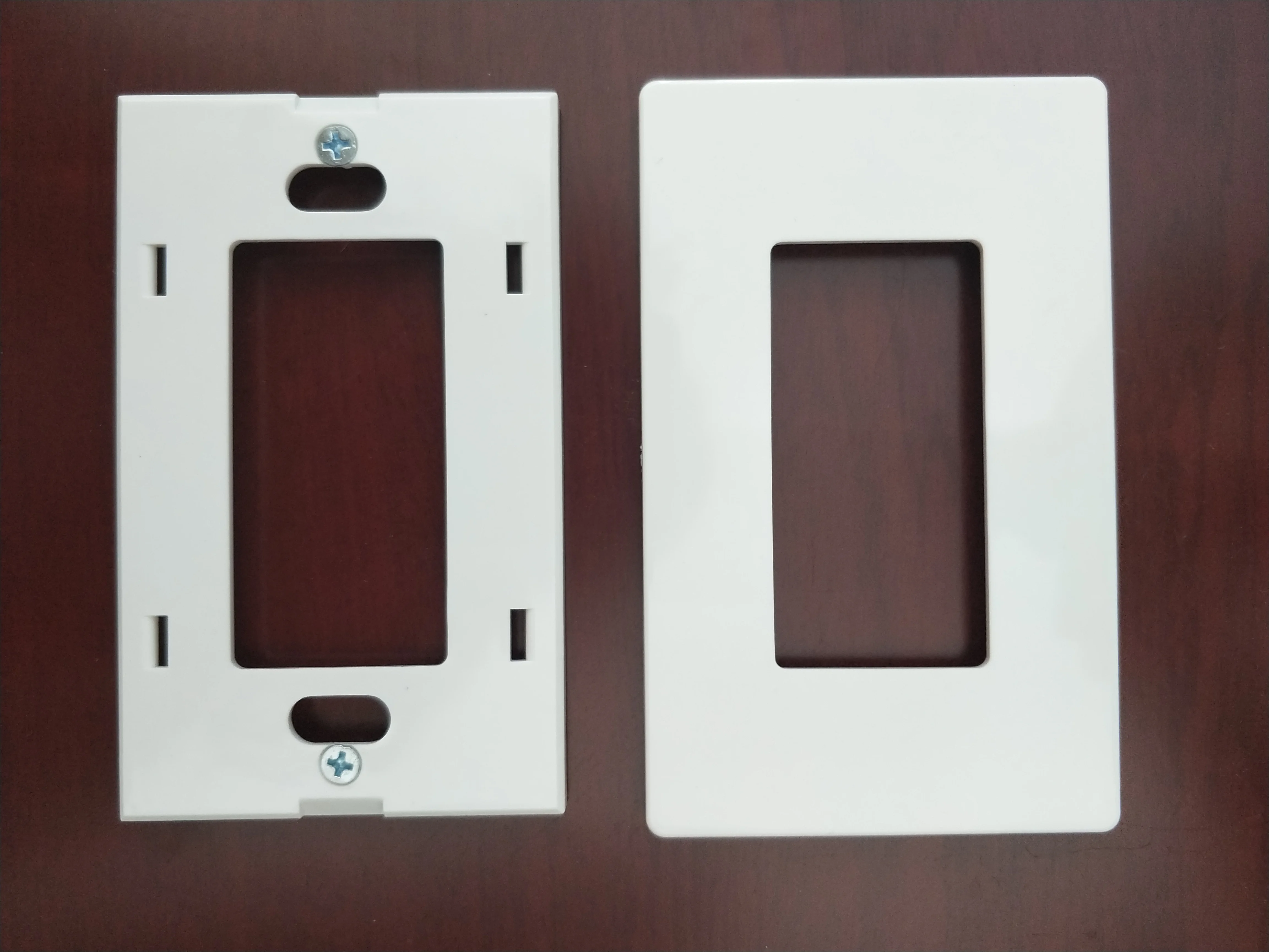 ZEFTV Screwless Decorator Wall Plates 4-Gang Switch Outlet Electrical ZEFTV Screwless Decorator Wall Plates 4-Gang Switch Outlet Electrical