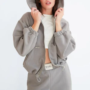 Autumn Women's Lightweight Casual Print  Hooded Zipper Sportswear Pockets Athletic Yoga Running Gym Jacket Sportswear Hoodie