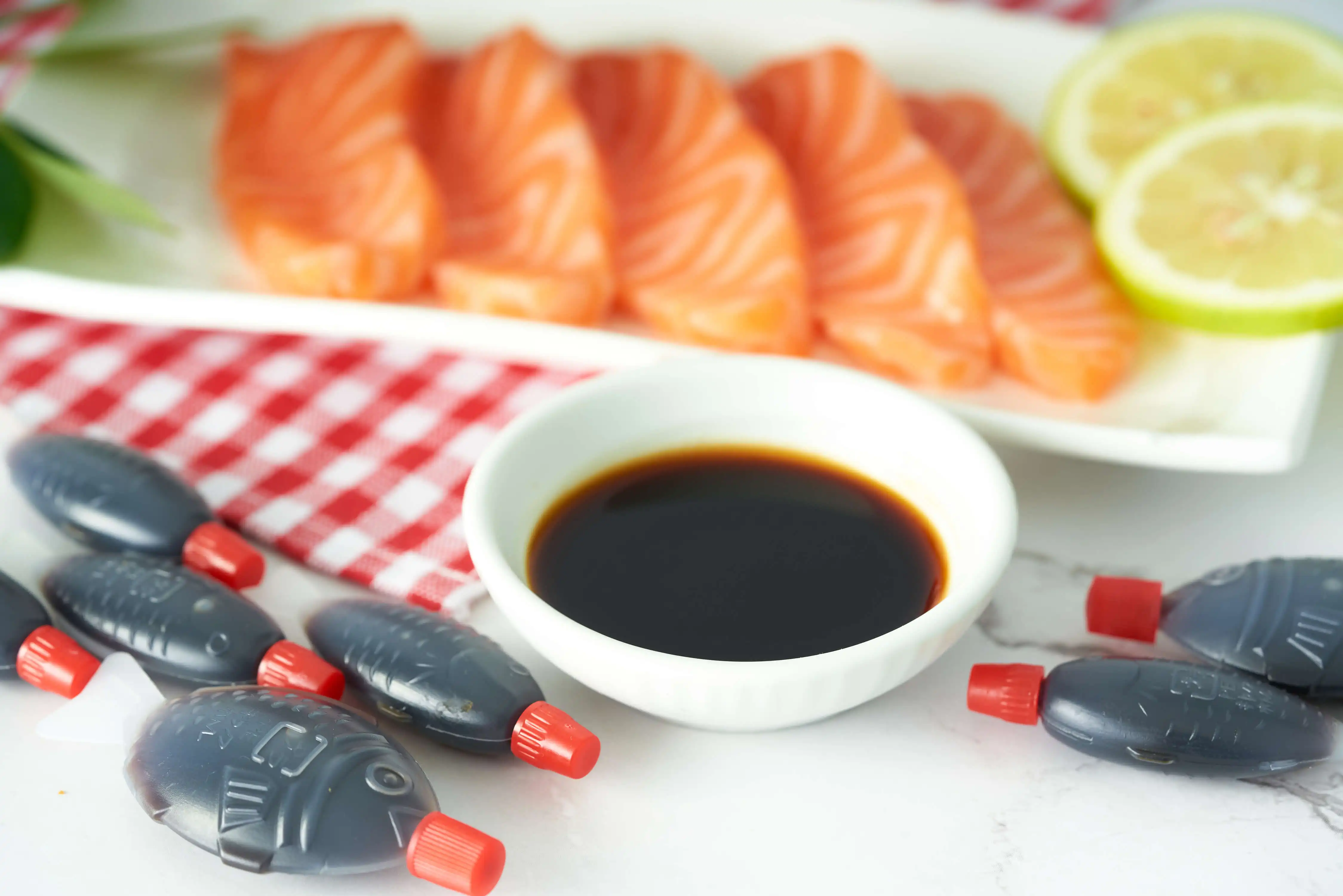 Factory Price Fish Shape Soy Sauce 8.2ml Halal Soy Sauce Soy Sauce