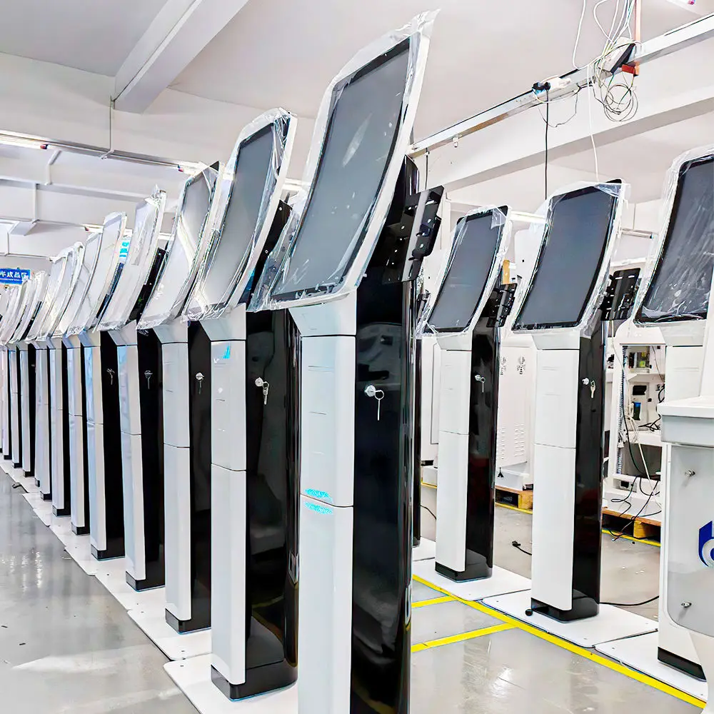 23.6 Multi-Point Touch Screen Self-Service Kiosk Floor Standing Indoor ...