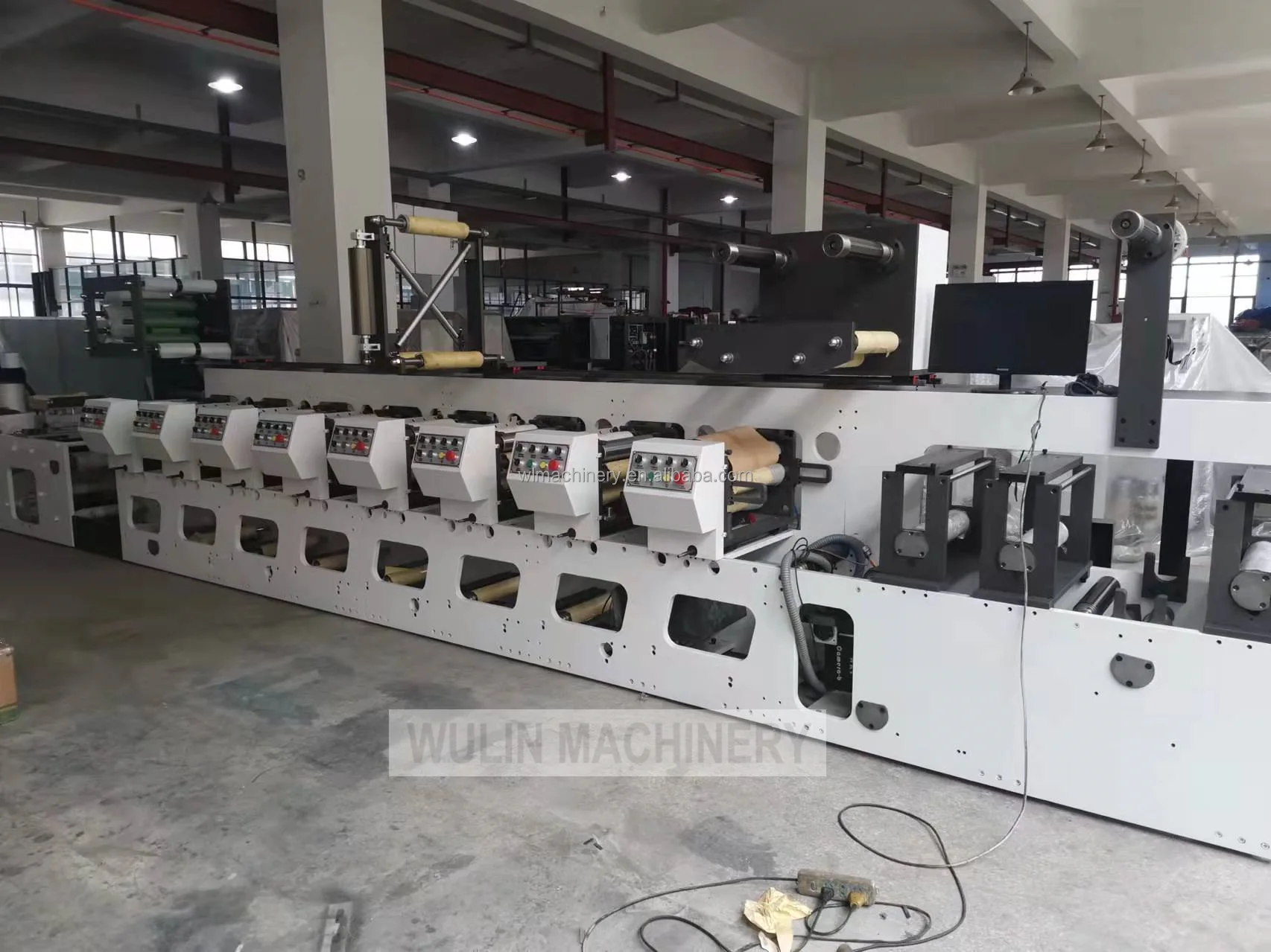 Mini Narrow Web 1 Color Paper Label Flexographic Flexo Printer Printing Machine