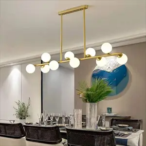 New Chinese Style Light Luxury Villa American Modern Fashion Dining Room Staircase Shandlier Chandelier Ball