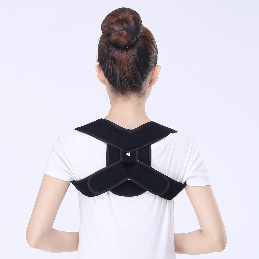 BZ-007 Upper Back Posture Corrector Brace Fabric Clavicle Support for Fractures Sprains Shoulder Protection