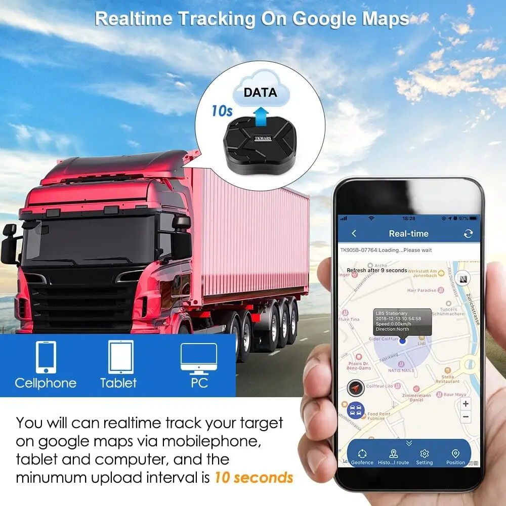 TK905 Tracker GPS Per Auto – Localizzatore Satellitare Con Magnete Potente, Batteria 5000mAh, App Gratis E Allarmi Multipli