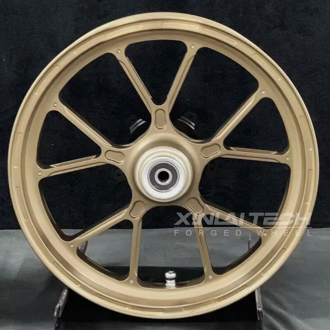 XL Lightweight Forged Custom Motorcycle Wheels CNC Anodized Finish for Aprilia SRMAX RS660 RSV4 Tuono V4 Sportbike Wheel - Image 2