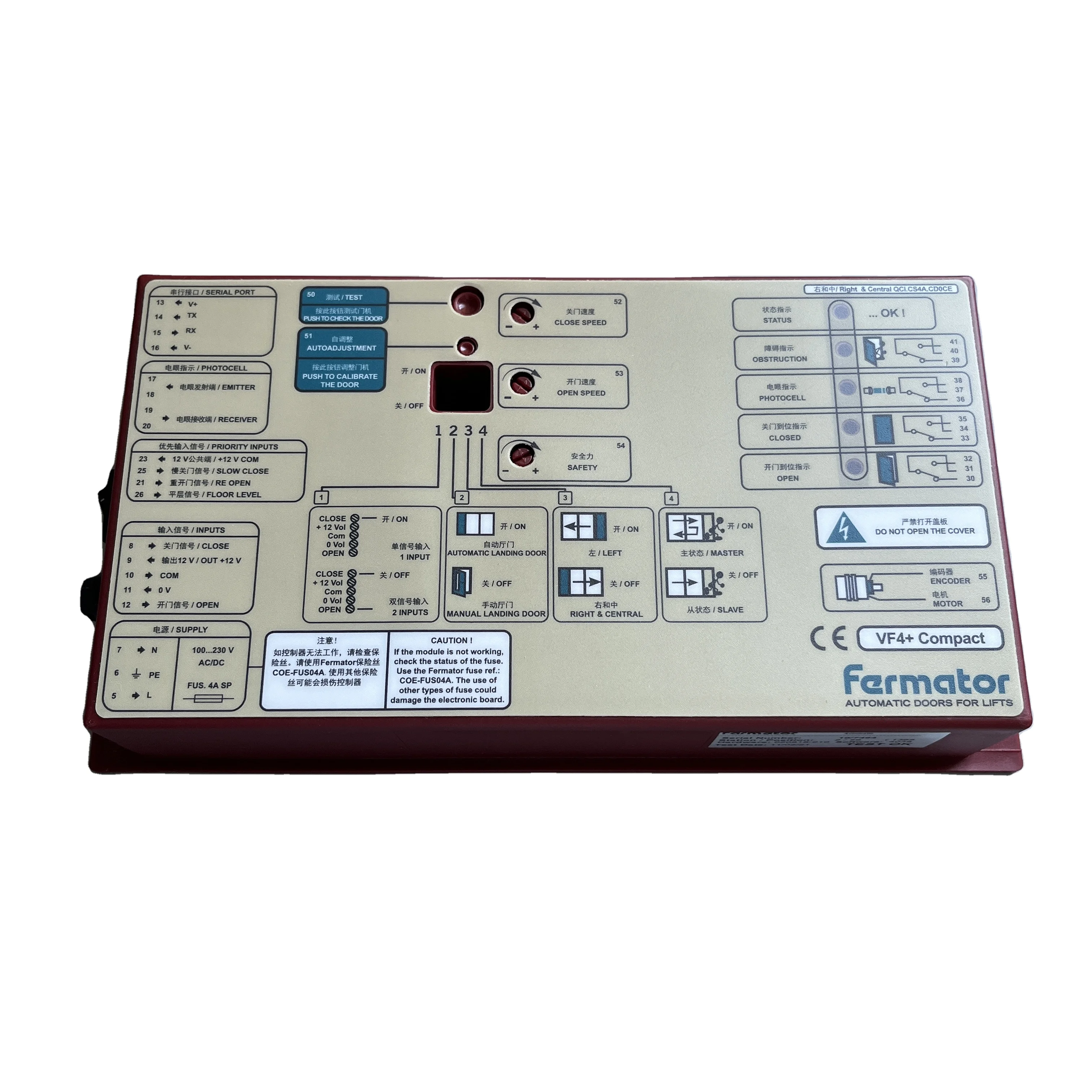 Elevator Part Fermator VVVF4+ VF4+ Lift Door Controller Elevator Controller Door Inverter