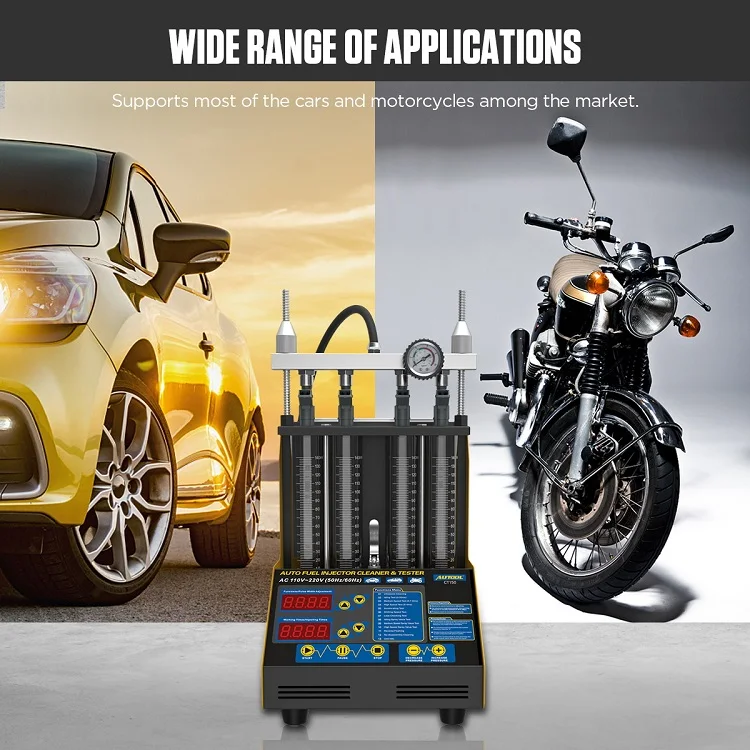 Autool Ct150 Fuel Injector Cleaner Tester Car Motorcycle Gasoline