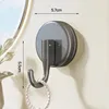 Gunmetal Grey Suction Cup Single Hook (1 unit)