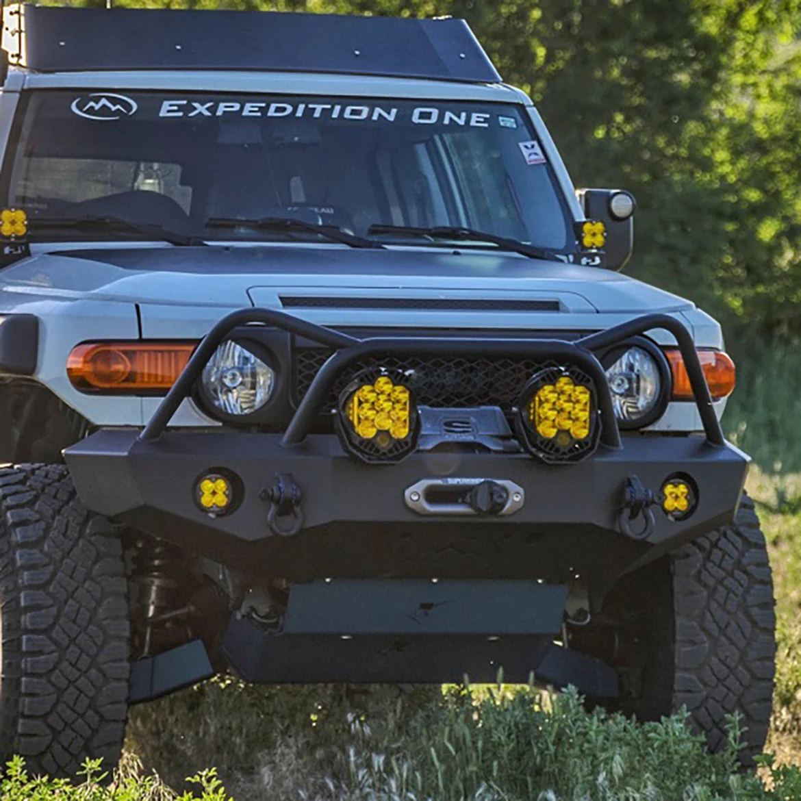 フロントバンパー　FJクルーザー トヨタ FJクルーザー用 OSEYA ダブルブルペンフロントバンパー