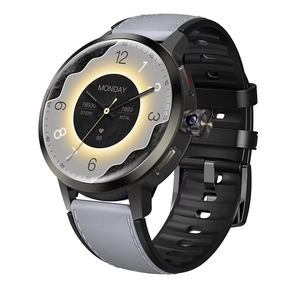 DM82 Sim Card 4G Smart Watch 1.75 Inch AMOLED HD Rotating Camera Video Call Global Version 2GB+16GB Android System 5g Smartwatch