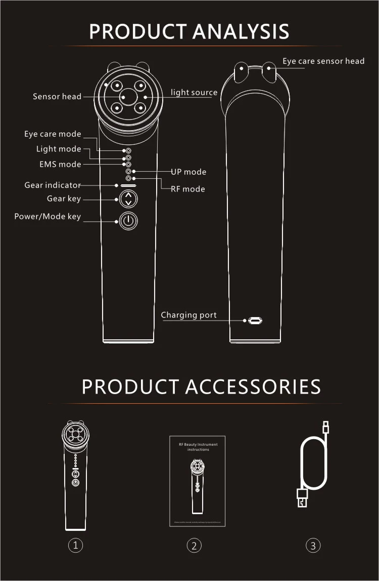 PSB home use professional radio frequency skin tightening machine rf beauty equipment instrument