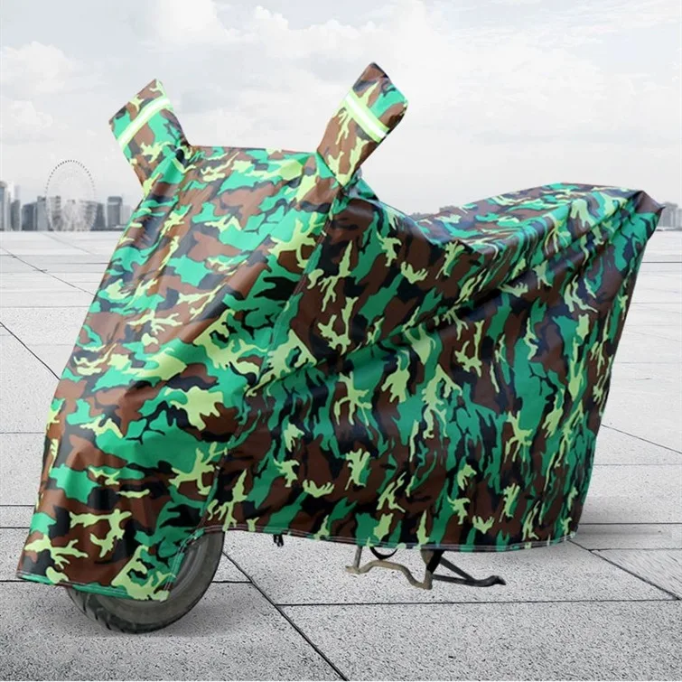 All Season Black Rain Waterproof Outdoor Sunshade Motorcycle Covers with Aluminum Foil & Cotton Wool Material Modern Style