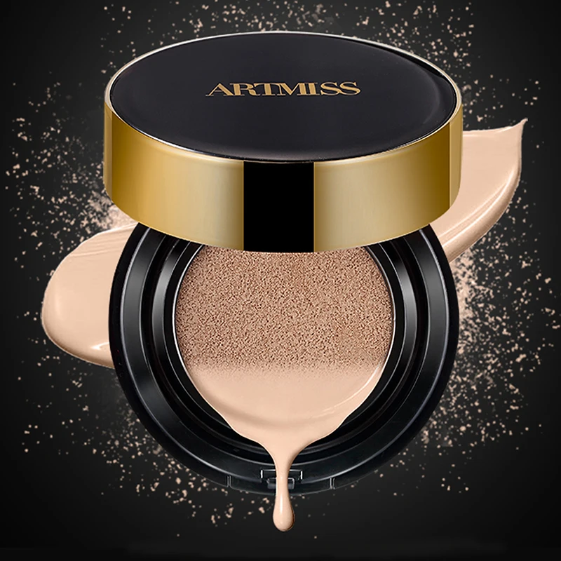 Cushion Compact Natural Waterproof Coverage BB Cream Foundation Private Label Air Cushion Foundation