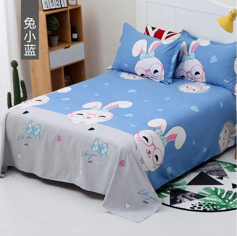 Bedding milled bed sheet single new four season plant cotton bed sheet