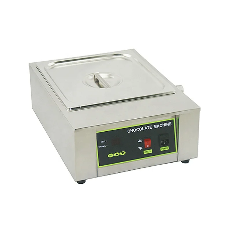 Коммерческая электрическая машина для плавки шоколада цифровая двойная таялка из нержавеющей стали плавления
