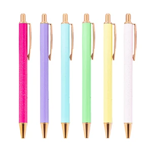 High Quality New Creative Glitter Metal Retractable Ballpoint Pen Animal-Style Stationery for Students Animal-Style Promotional