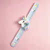 Cinturino per orologio viola chiaro con motivo unicorno