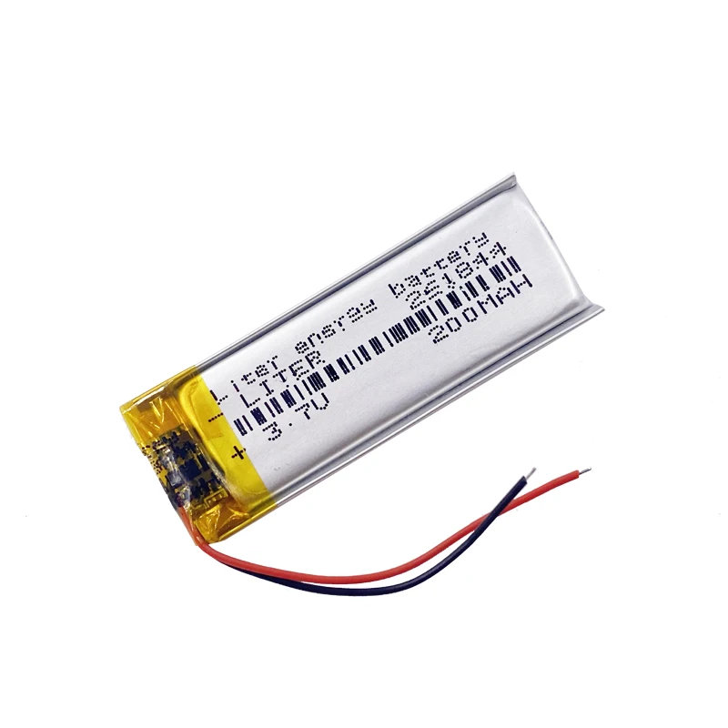Custom Battery 261844 - 3.7V 200mah Li-Ion Lithium Polymer