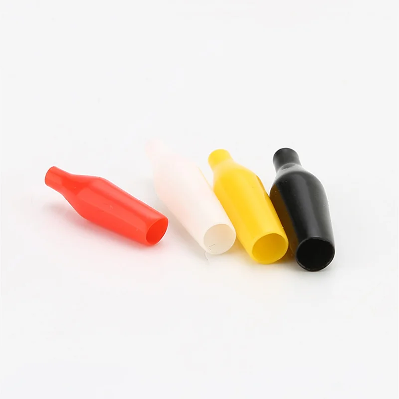 Cleqee 1 2colors Red&Black PVC Insulation Copper Plated Safety Test folders Crocodile Alligator Clips