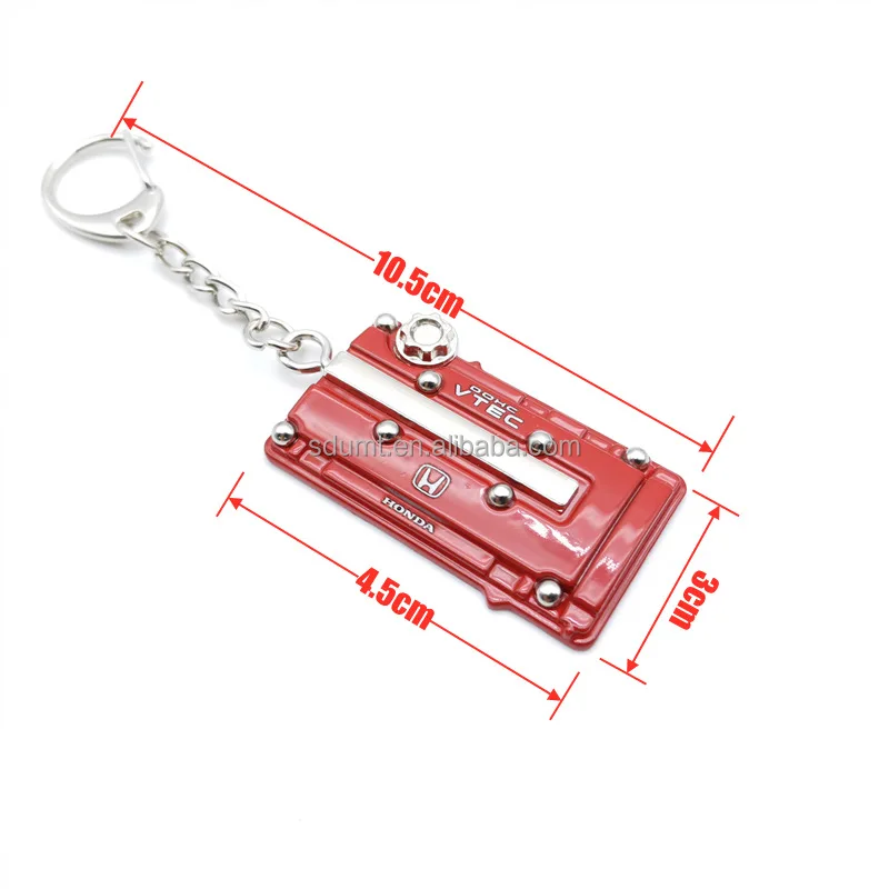 Car Engine Hood Keychain Zinc Alloy Keyring Engine Cover Key Chain For