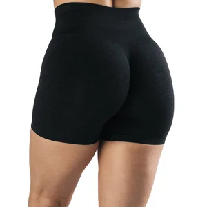 2026 Summer Women Running Fitness Yoga Shorts Sports Shorts Scrunch Butt High Waist Yoga Seamless Shorts