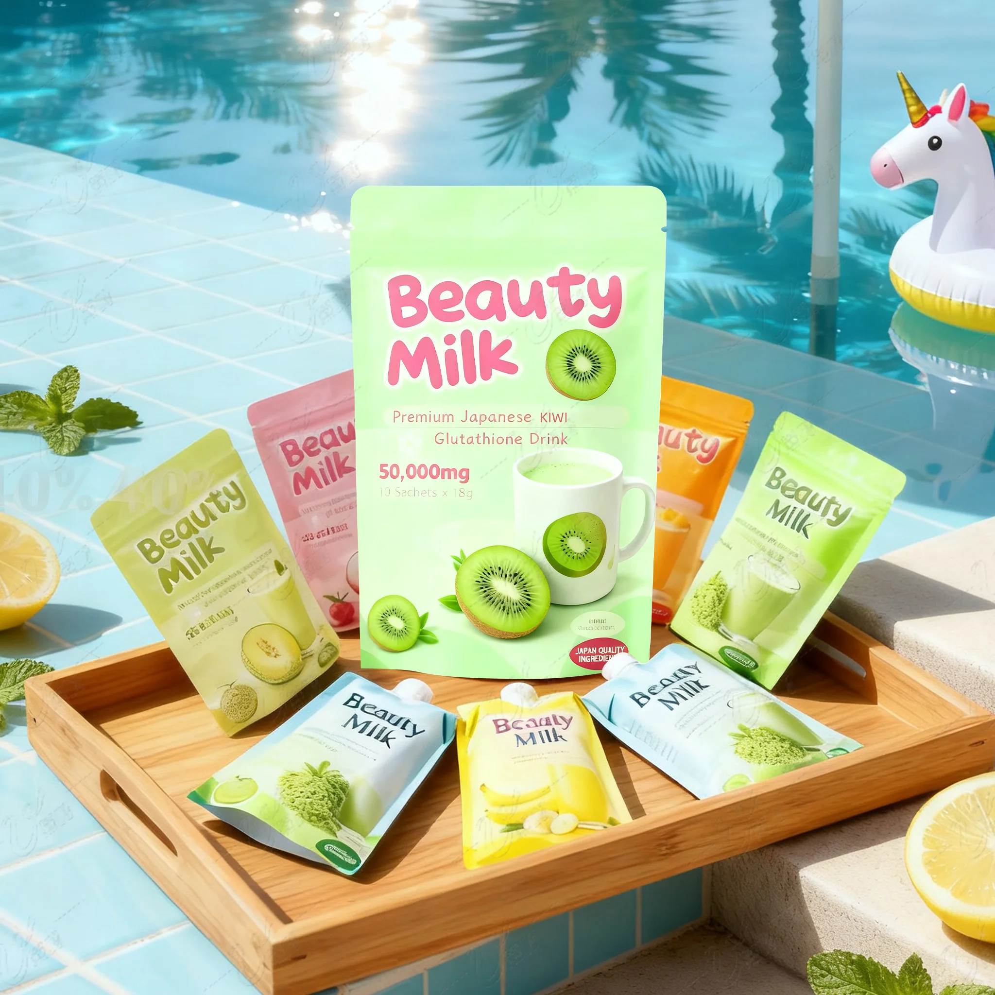 7 Days Litchi Flavor Beauty Milk Collagen Drink Lait En Poudre