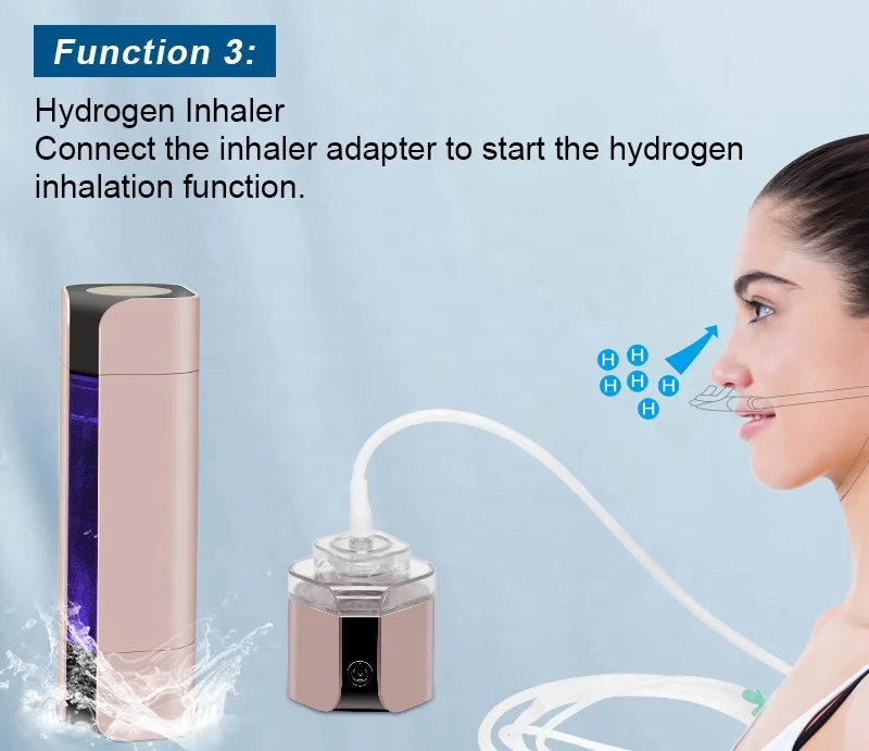 SPE PEM Hydrogen-rich Water Bottle Molecular Hydrogen Water Generator For Health