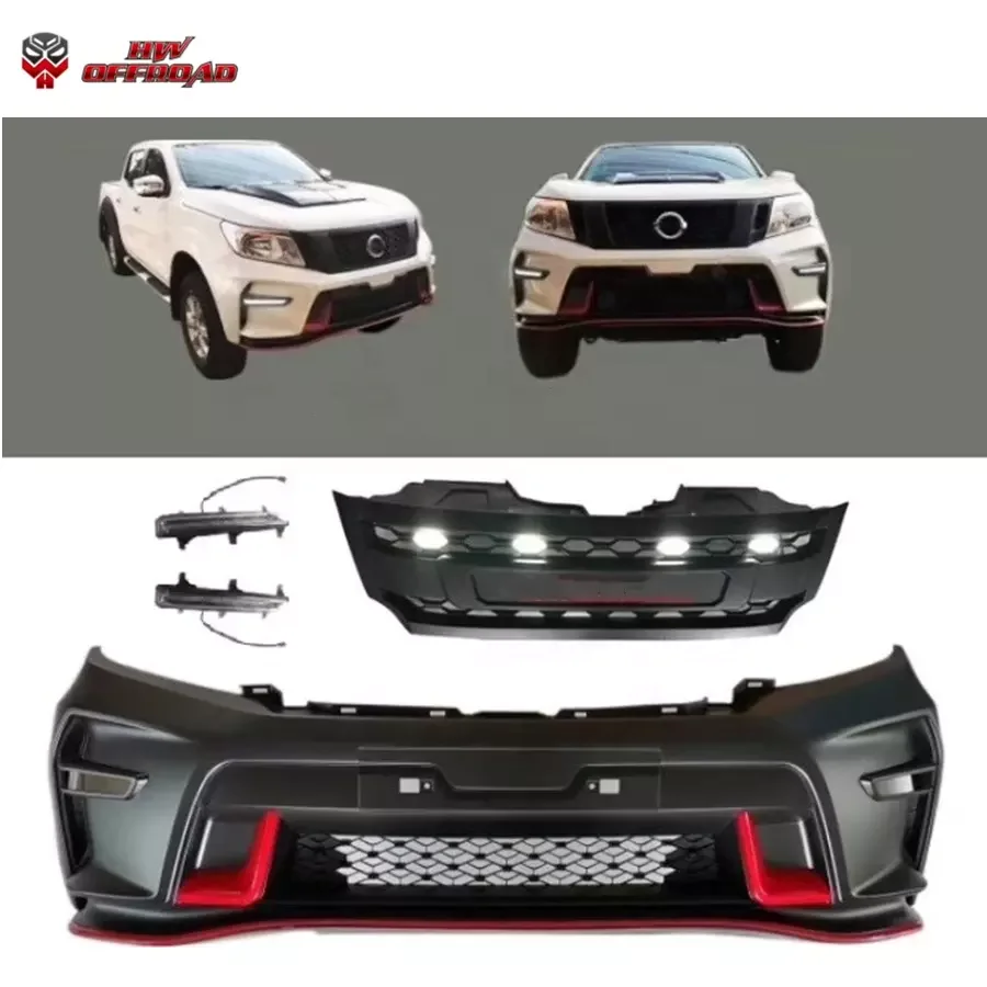 Hw 4x4 Offroad Bodykit Front Bumper Grille Facelift Fender Body Kit For 2016 2020 Navara Np300