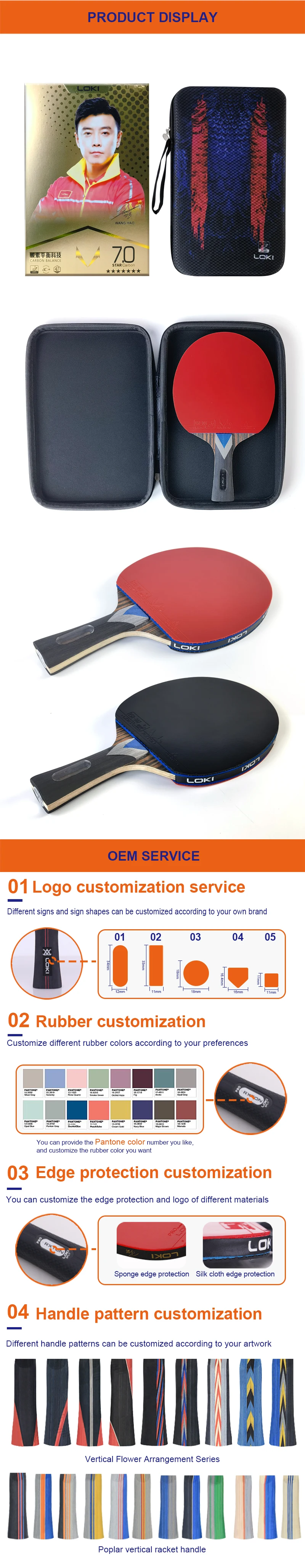 LOKI 7 Mstar Table Tennis Racket - Professional & Durable