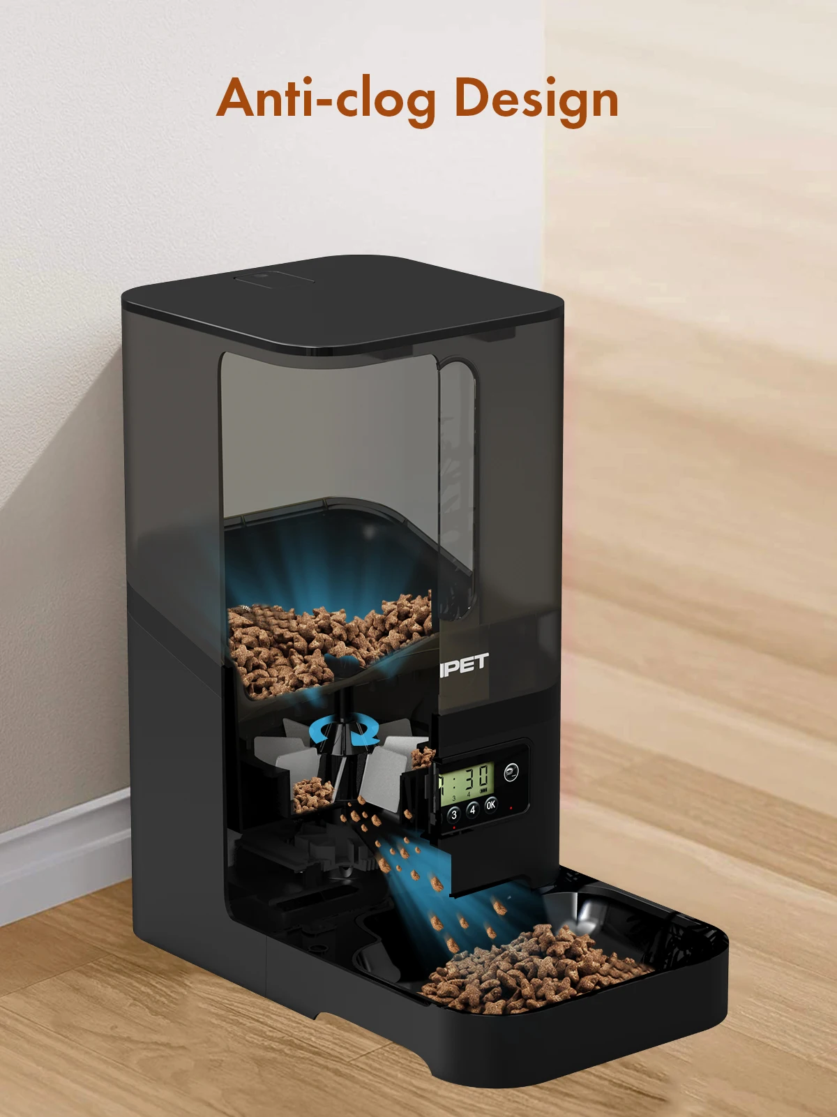 Remote Timing Control One Click Feeding Smart 6l Pet Feeder For Cat And