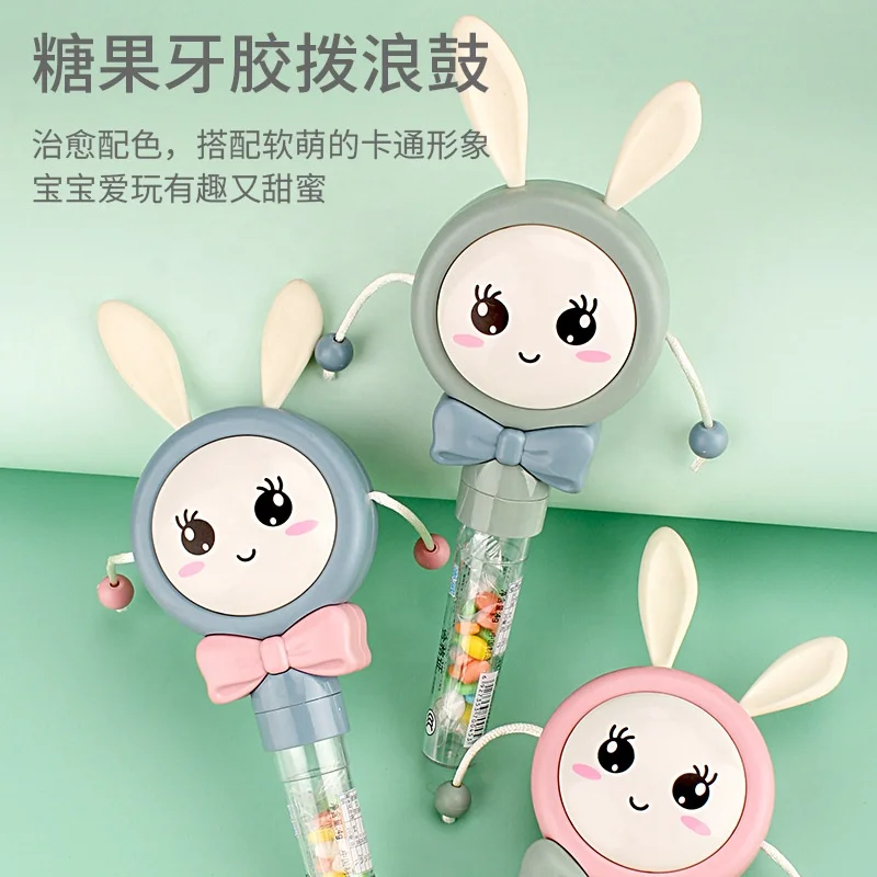 2023 Новинка с рисунком «кролик» Для малышей погремушка зуб присутствие остатков клея жевать мягкий клей От 0 до 3 лет детские конфеты планшет сладкий сахар