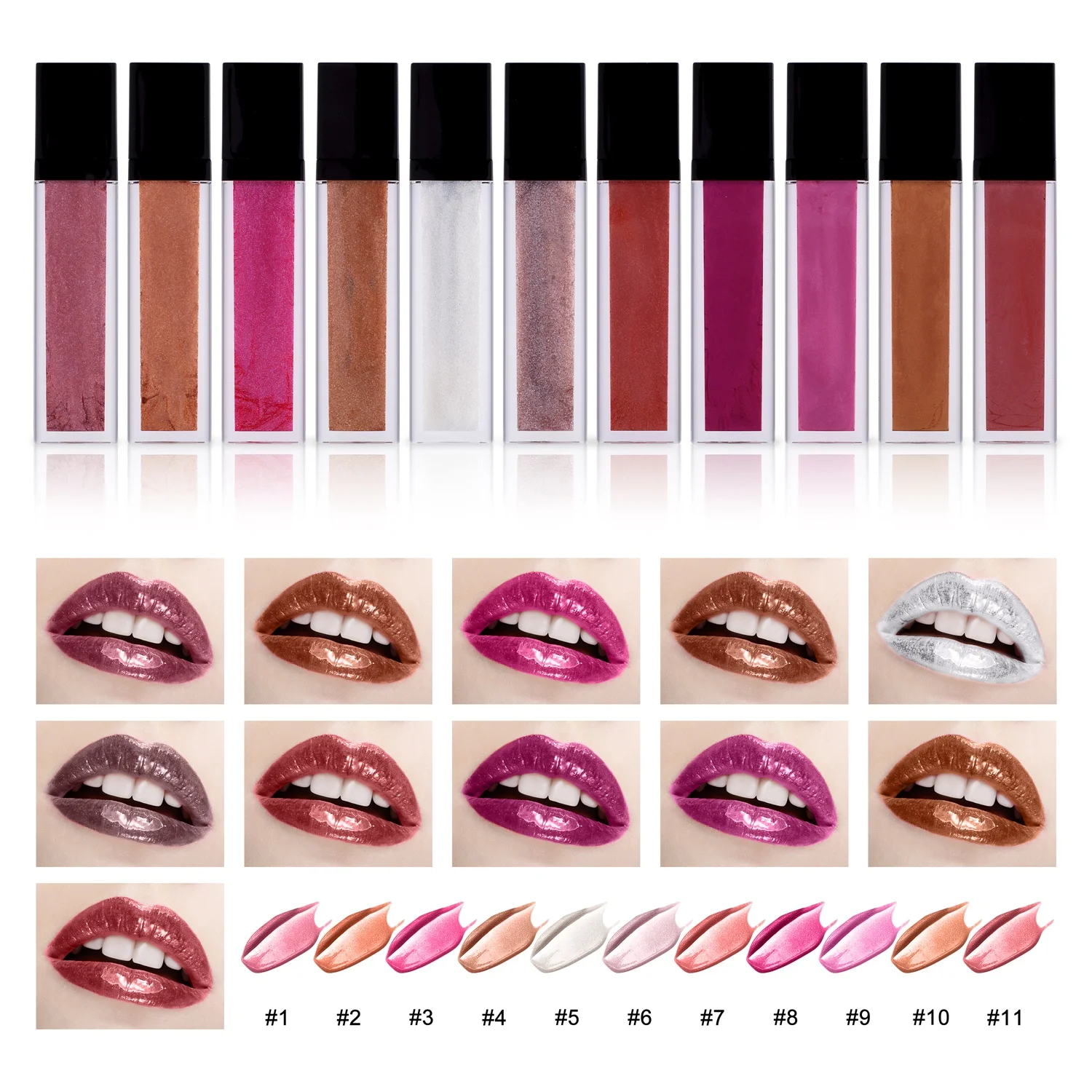 Высокий блеск веганских материалов не липкий телесного цвета Блеск для губ метка частного назначения Squeeze блеск для губ поставщика