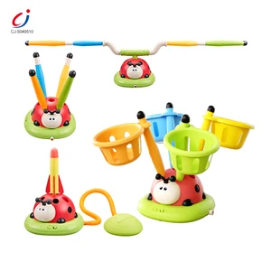 Chengji Hand Eye Coordination Catching Interactive Toys Agility 4in1 Multifunctional Rocket Launch Electric Jump Sport Toy