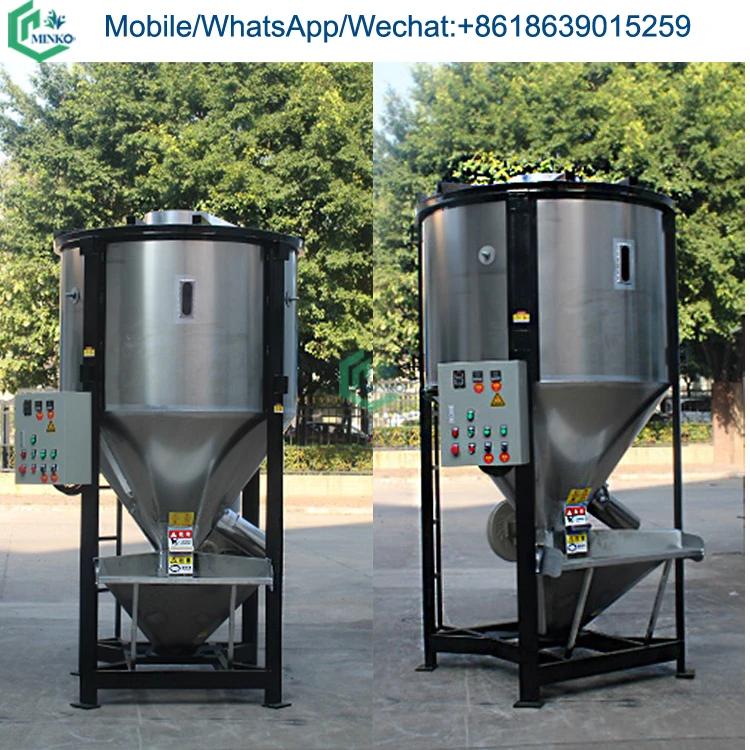 Small Scale Portable Grain Dryers Vertical Screw Blender Washing Powder Mixer Machine for Sale