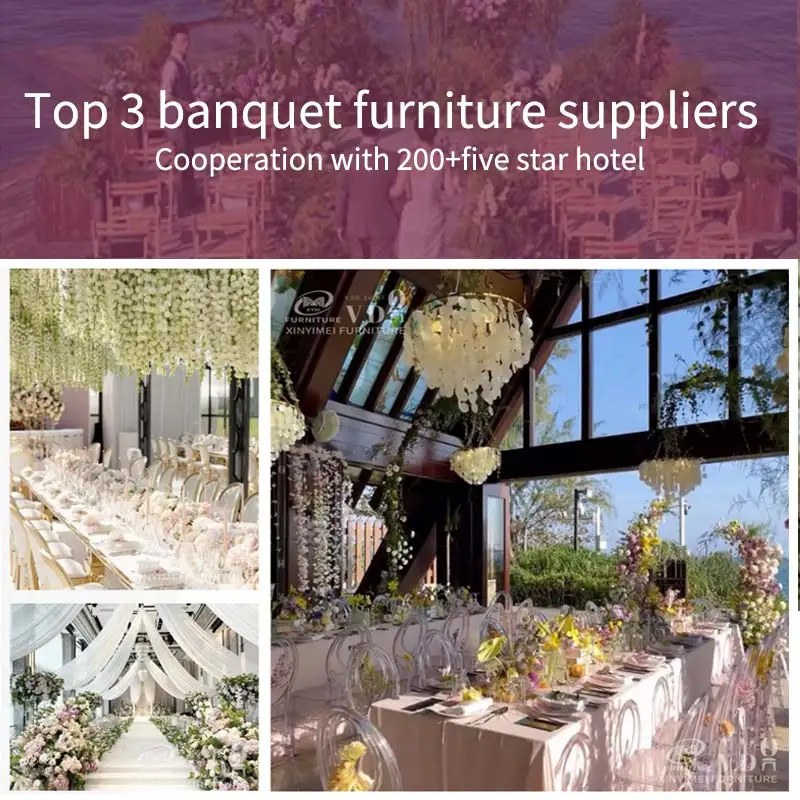 New PP Resin Pattern Event Venue Rustic Rattan Back French Louis Wedding Chair
