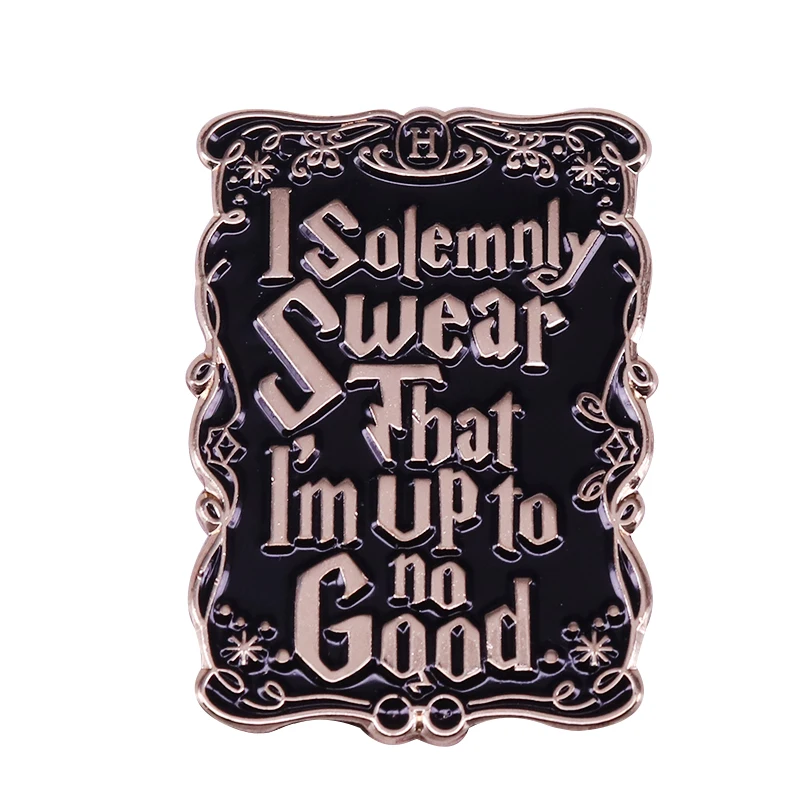 Marauders Map I Solemnly Swear That I'm Up To No Good Mischief Managed Pin  Badge - Buy I Solemnly Swear That I'm Up To No Good Mischief Managed