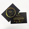 Gold foil lgo stamping business card A
