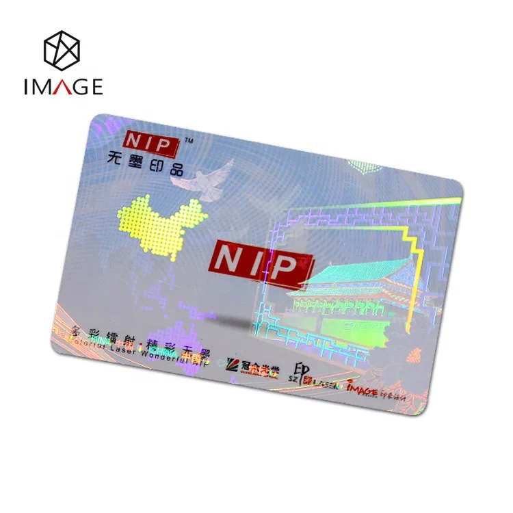 Custom ID Card Holographic Overlay Varnish Ribbon for Transfer Hologram  Onto PVC Cards for Extra Protection
