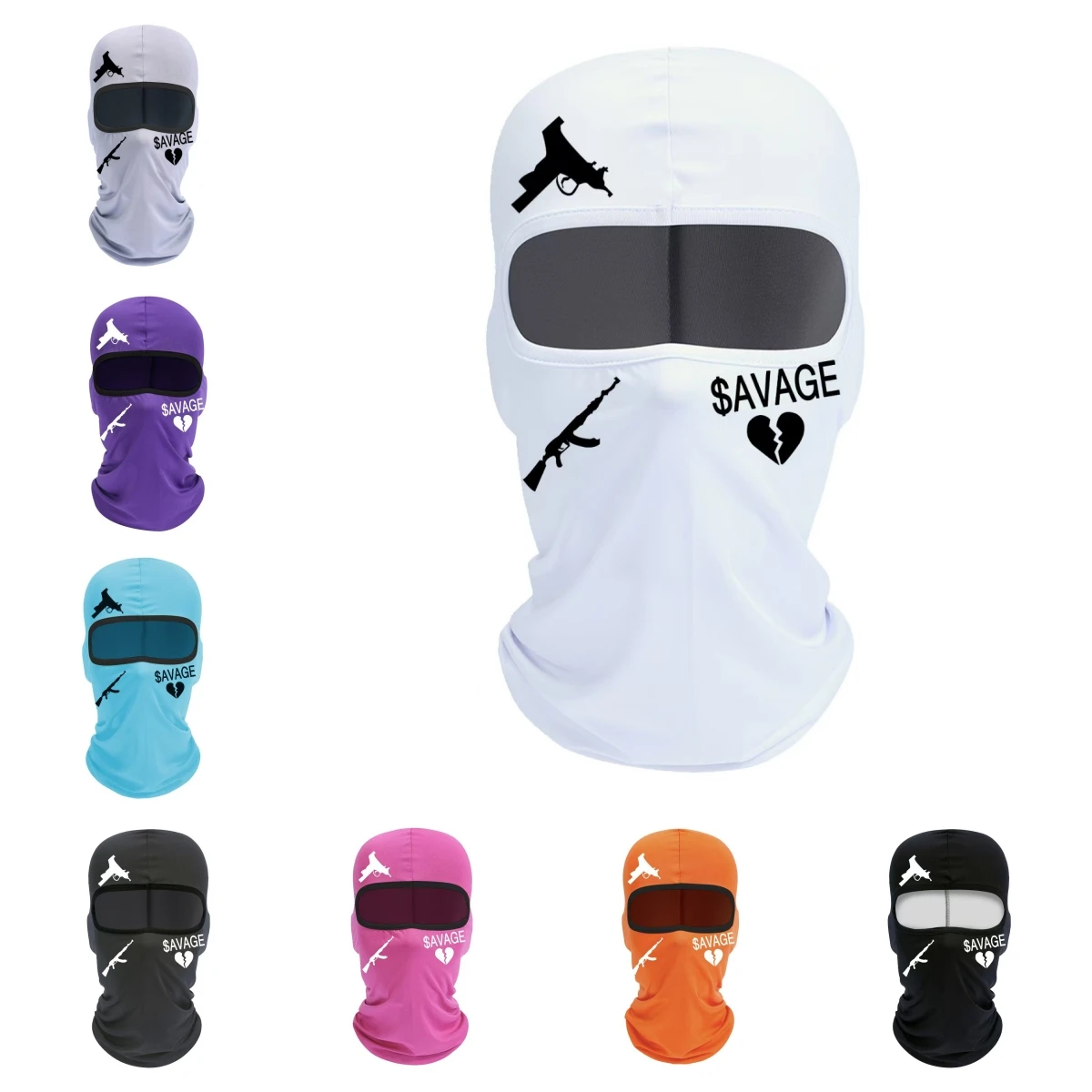 Hot Selling Solid Color Ice Silk Mask Breathable Motorcycle Riding Head Cover for Outdoor Sports Cycling Balaclava for Fishing