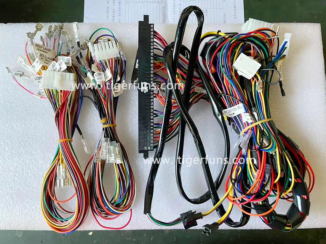 Pure Copper  Wire Harness with ICT Bill Acceptor Port  for  Game Machine