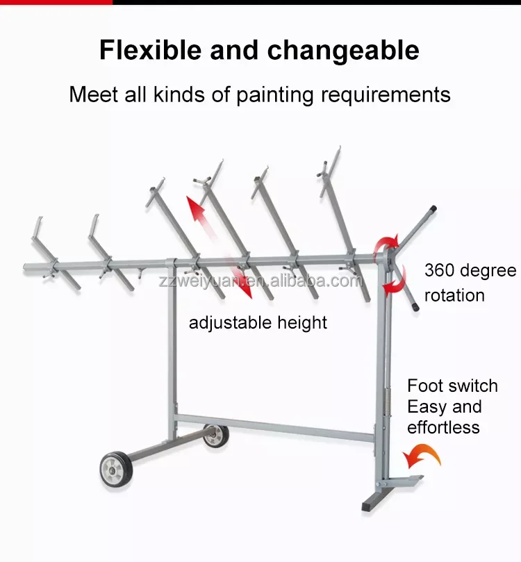 Hot Sales Mobile Adjustable Car Painting Stand/car Spray Painting Stand