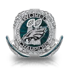 Wholesale Custom Official Version 2025 Philadelphia Eagles 59th Championship Ring Alloy Silver Men's Ring