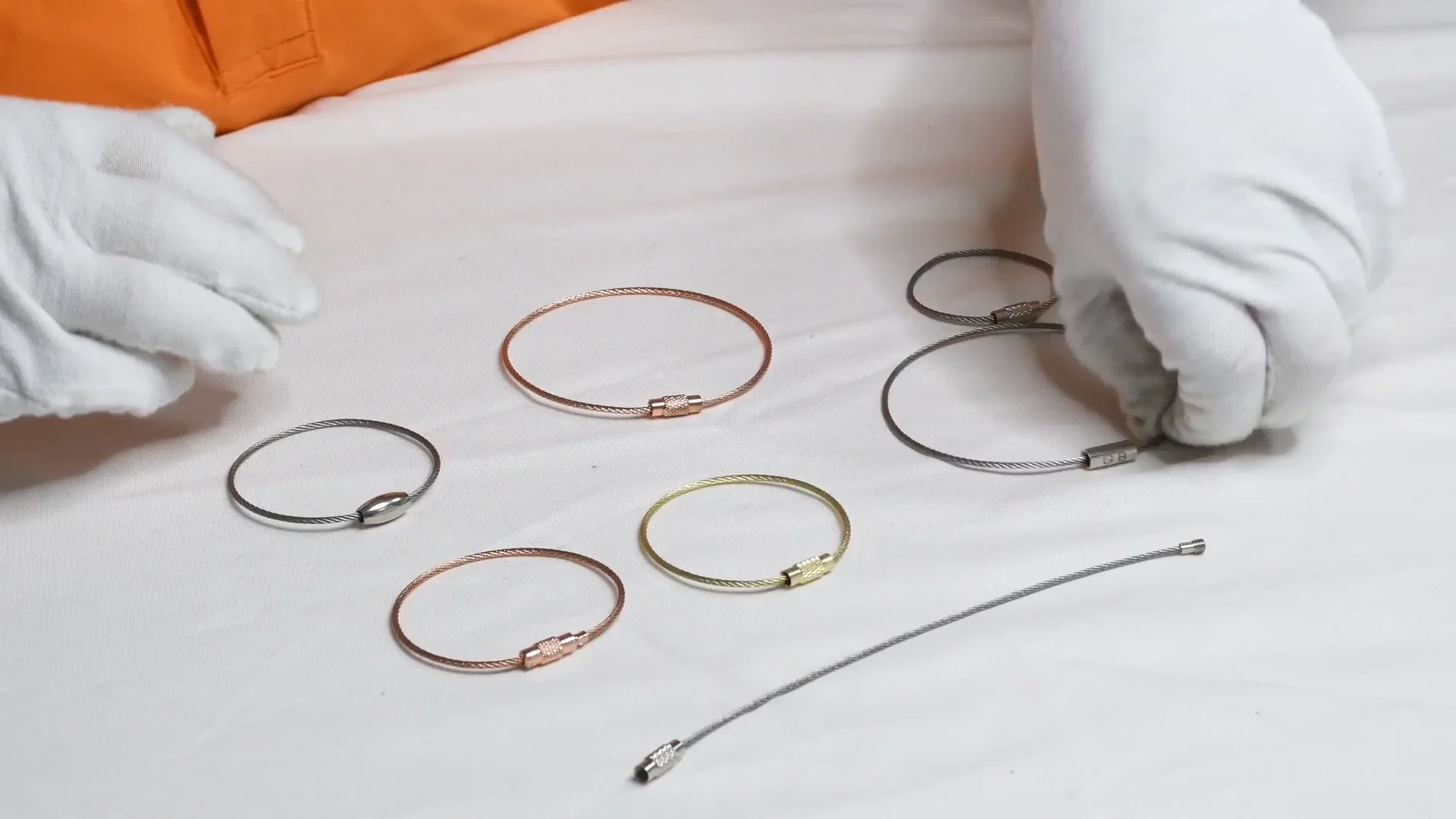 Yiwang Metal Silver Stainless Steel Cable Wire Rope Keychain Buy